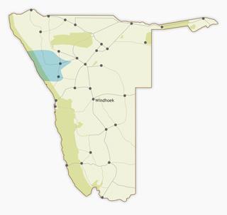 Damaraland Region Karte