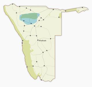 Etosha region Map