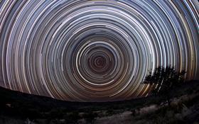 Sternenzug um den Südpol © IAS Observatory Hakos