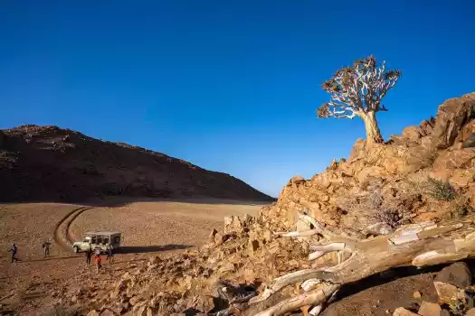 Remote landscape in the South of Namibia