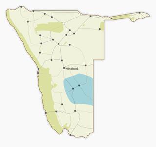 Kalahari Region Map