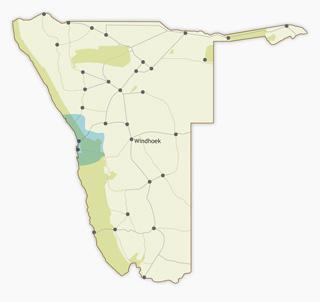 Swakopmund Surrounds region map